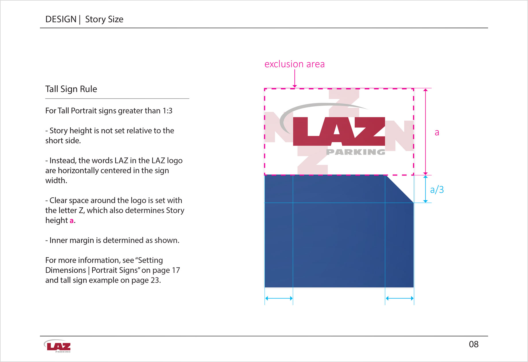 LAZ story size rules