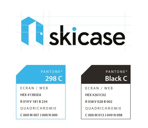 skicase conception logo design